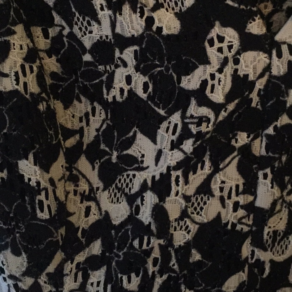 Carmen Marc Valvo eyelit black and white dress - Picture 4 of 4